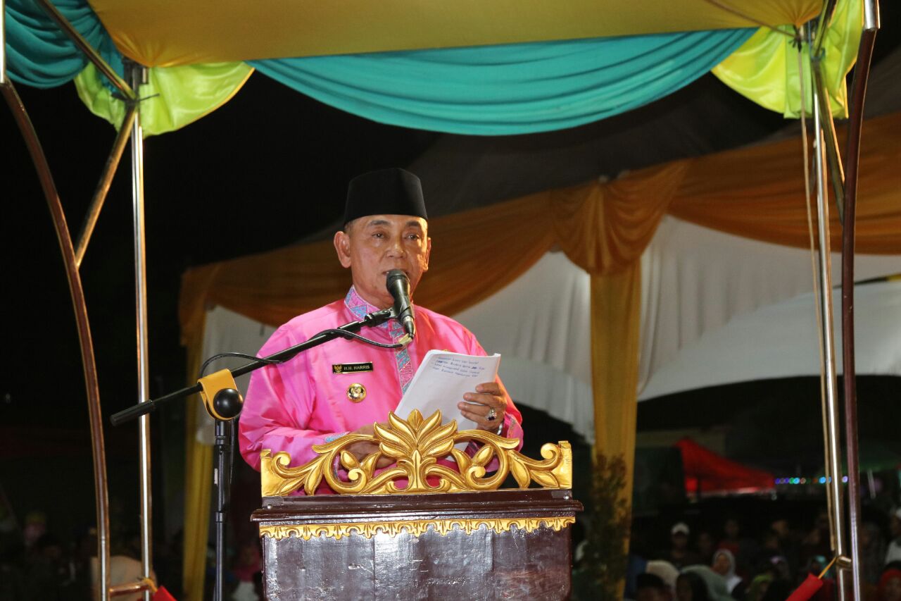 Bupati HM Harris Buka MTQ XVI di Sorek Pangkalan Kuras