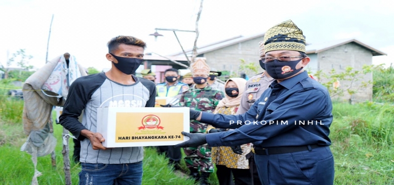 Bupati HM.Wardan Ikuti Bhakti Sosial Dalam Rangka Hari Bhayangkara Ke-74 TH 2020