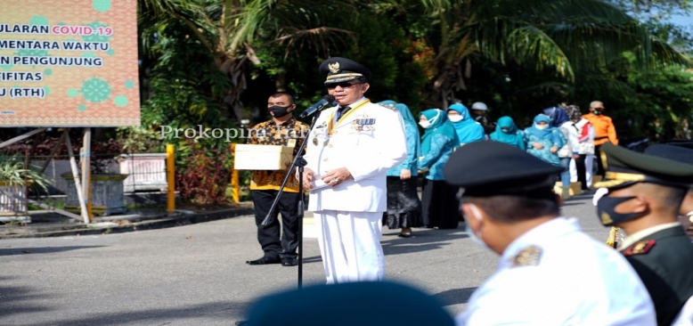 Bupati HM.Wardan Resmikan Gebrak Masker Inhil