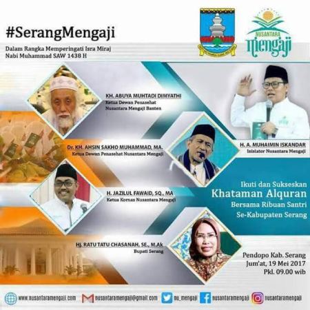 Menyambut Ramadhan, Nusantara Mengaji Gelar Khataman Quran di Serang dan Bandung