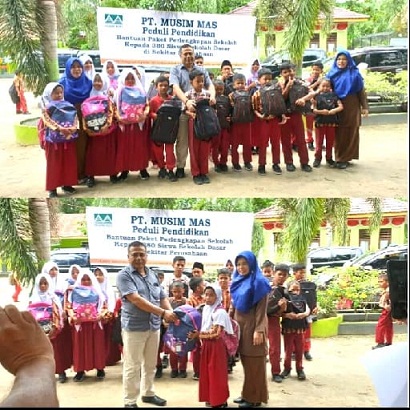 380 Siswa Mendapat Perlengkapan Sekolah dari PT Musim Mas