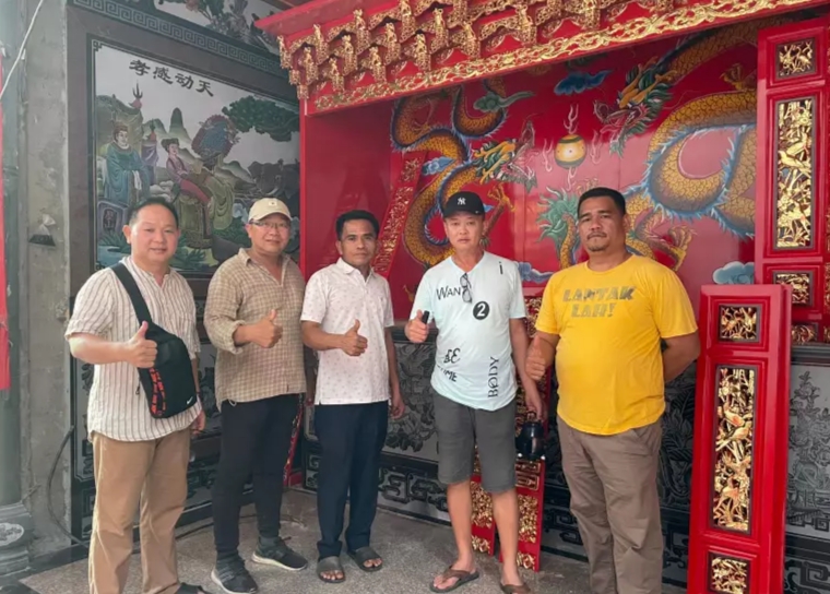 Ketua DPRD Rohil Tinjau Pembangunan Kelenteng Ing Hok King Bagansiapiapi