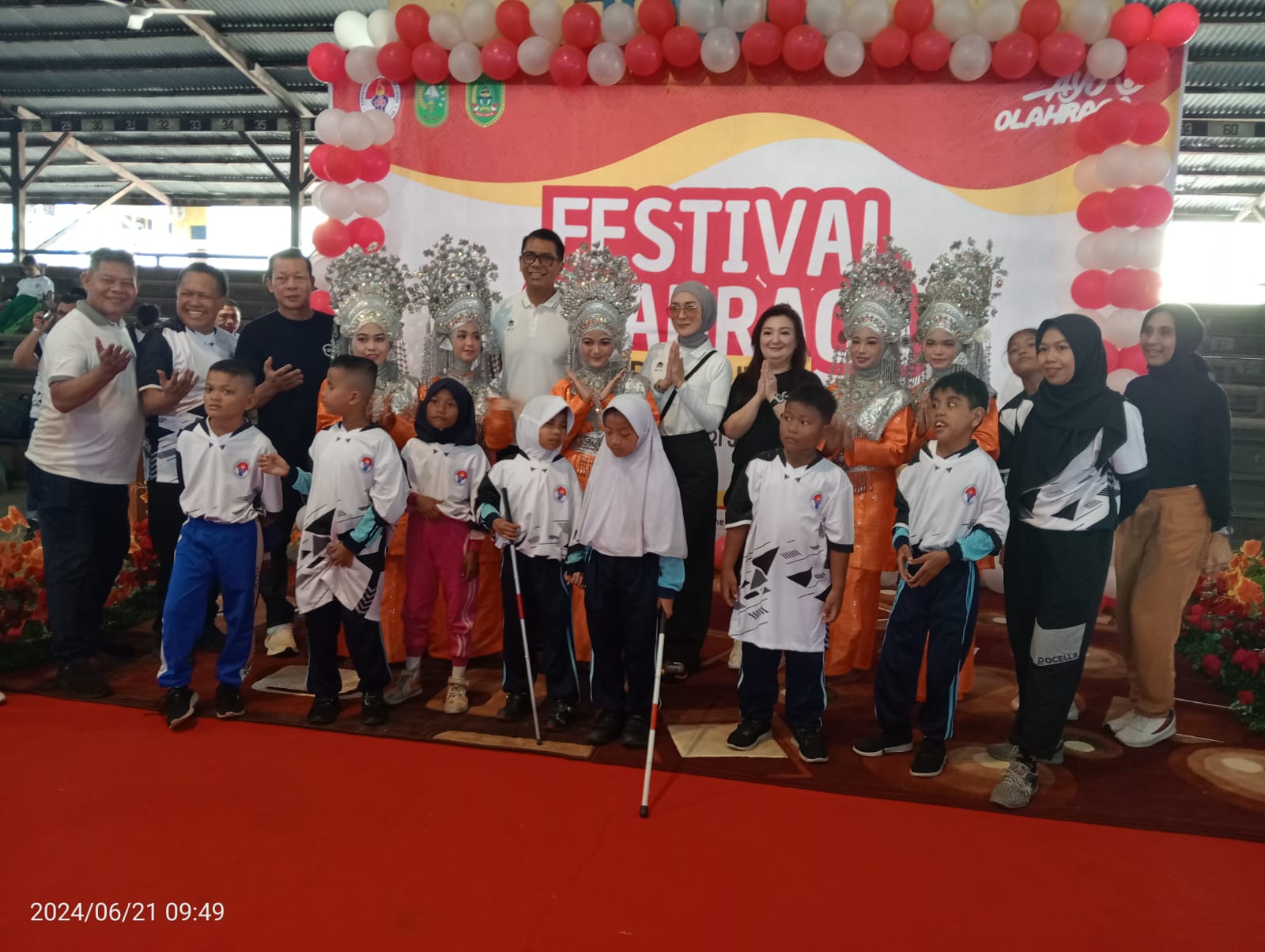 Semangat Siswa Difabel Bersaing dalam Festival Olahraga Disabilitas di Rohil