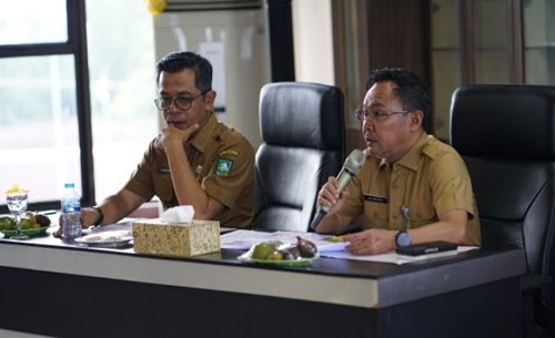 Sekda Bengkalis Pimpin Evaluasi Penerimaan Pajak Daerah 2023 di Bapenda Bengkalis