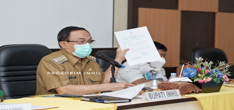 Bupati HM.Wardan Pimpin Rapat Perkuat Penanganan Covid-19, Sesuai Instruksikan Gubri