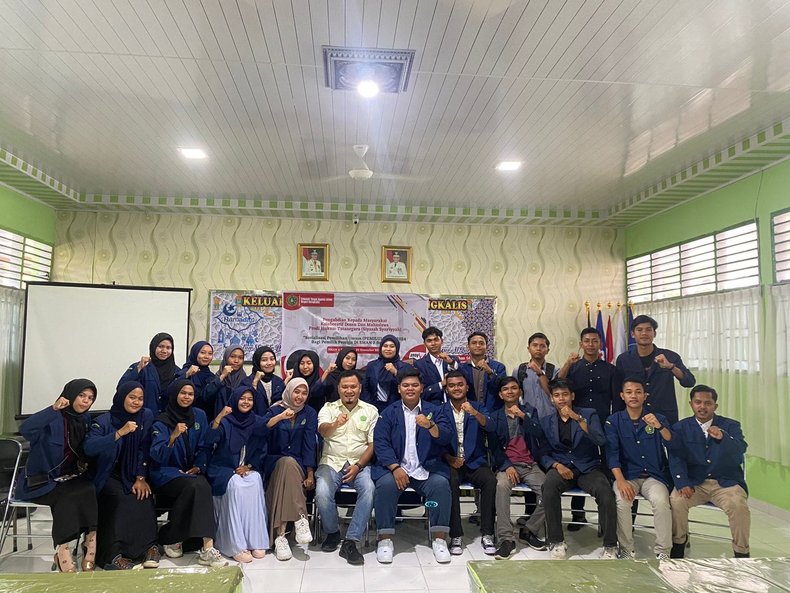 Mahasiswa STAIN Prodi Hukum Tatanegara Sosialisasi Pemilu 2024 ke SMAN 2 Bengkalis