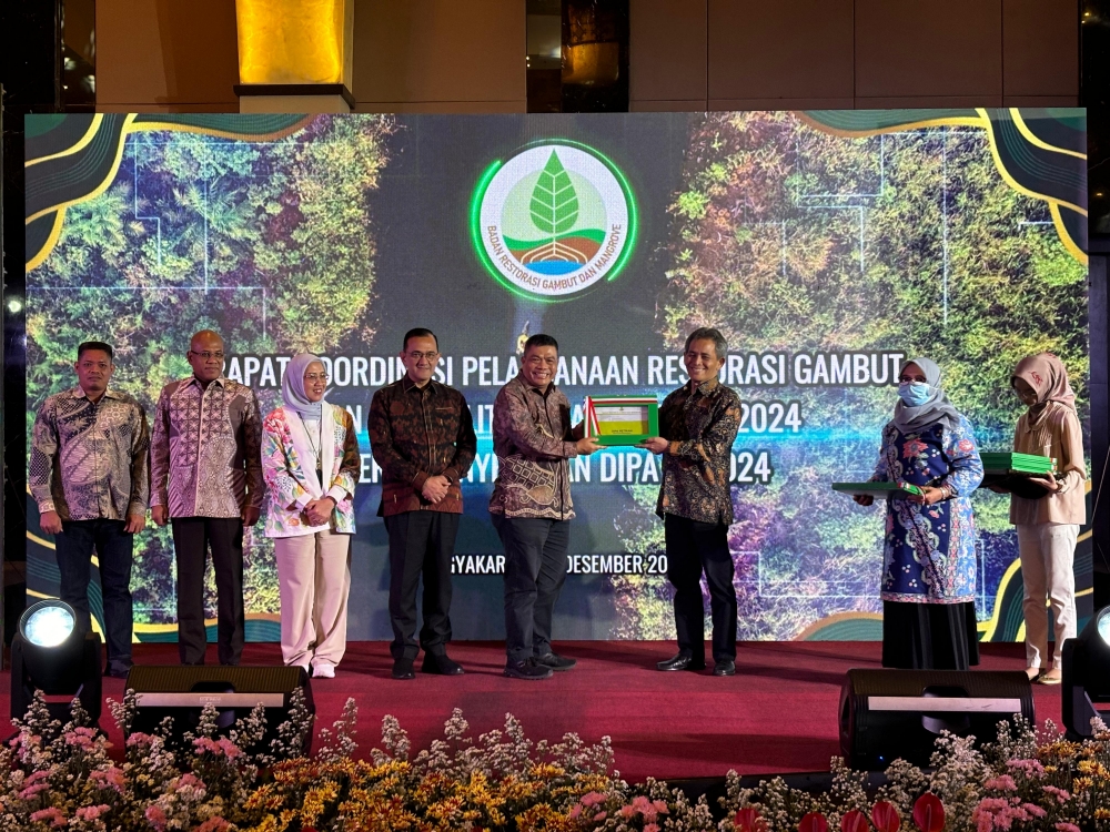 Riau Terima DIPA Tugas Pembantuan BRGM Tahun Anggaran 2024 Sebesar Rp17,9 Miliar