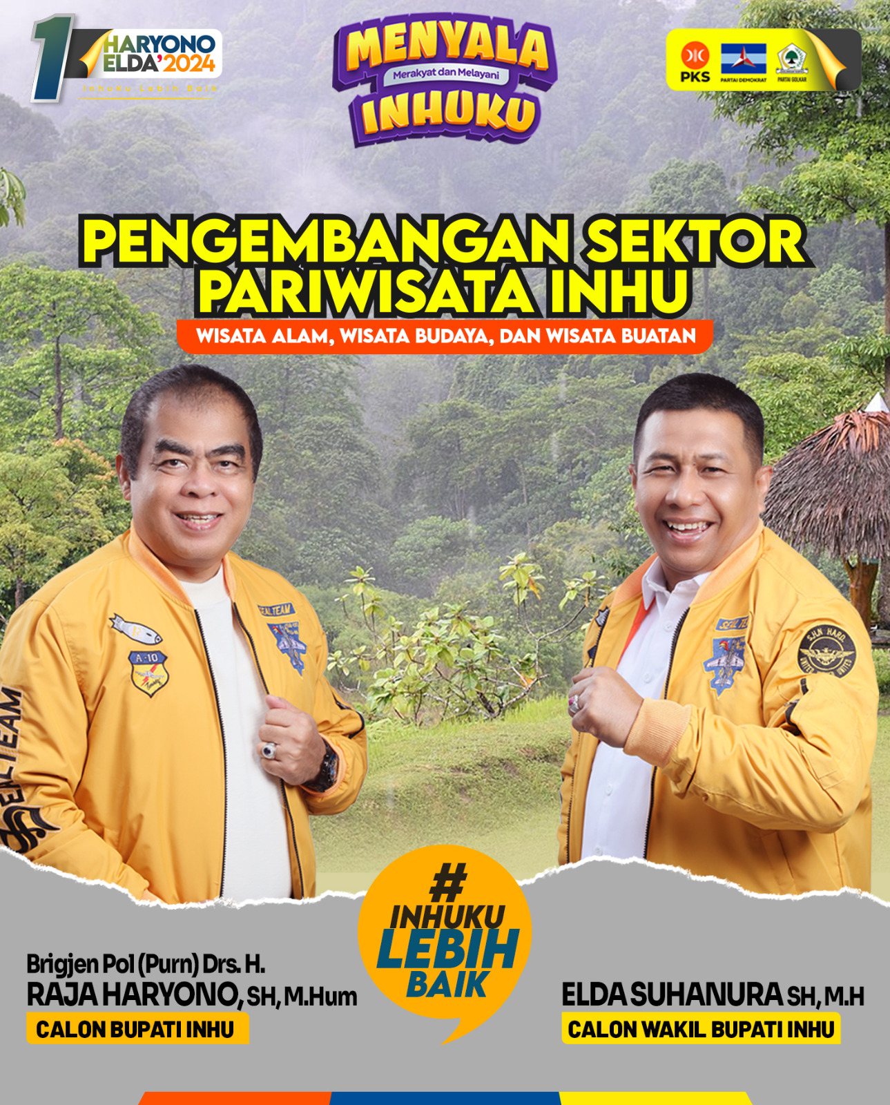 Menyala: Raja Haryono dan Elda Suhanura Siap Dongkrak Pariwisata Inhu!