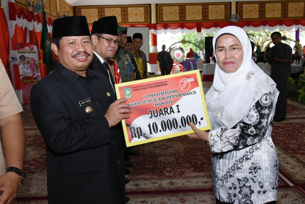 SDN 12 Bengkalis, Kembali Raih Juara Lomba Kebersihan se-Kabupaten Bengkalis