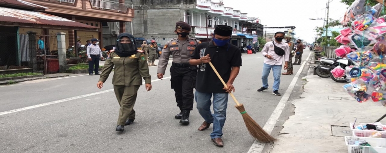 Hari Kedua 23 Orang Terjaring Operasi Yustisi Protokol Kesehatan Covid-19 di Meranti