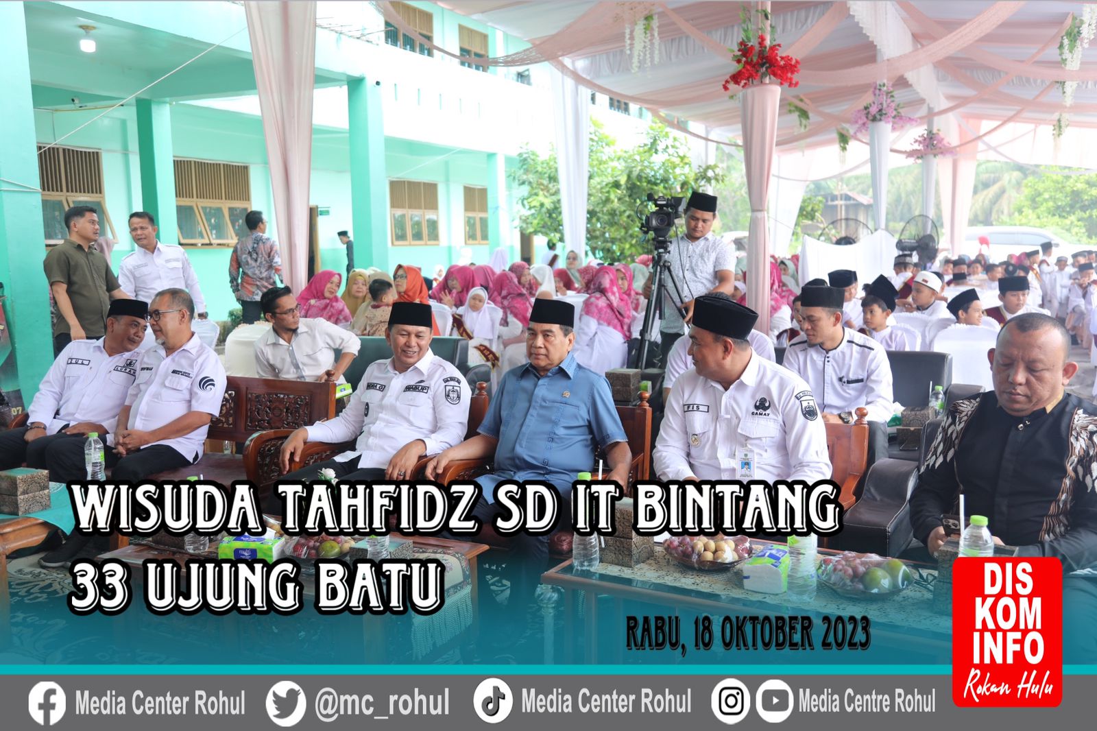 Wabup Rohul H. Indra Gunawan  Bersama Anggota DPR RI Komisi VII Berikan Hadiah Wisuda Tahfidz 1 Sampai 2 Juz