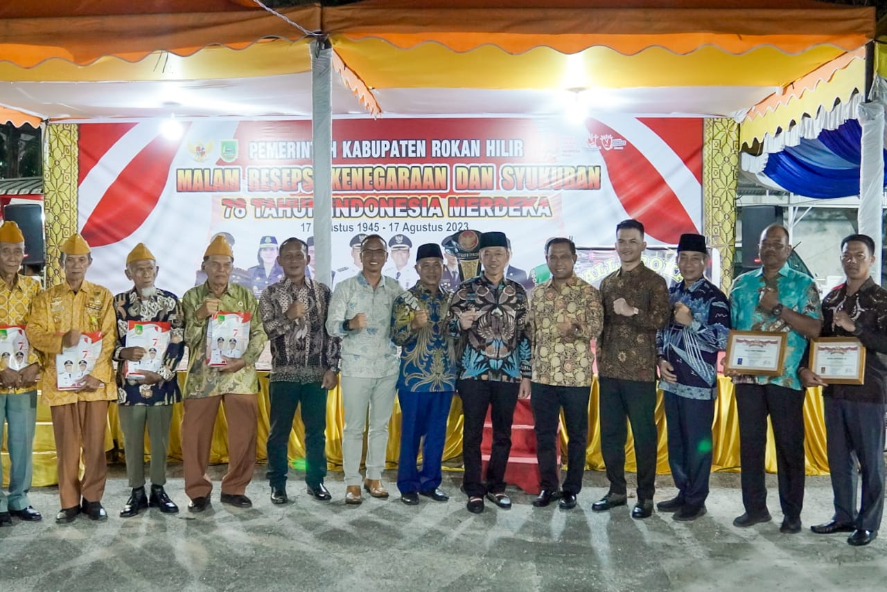 Pemkab Rohil Gelar Resepsi Kenegaraan dan Syukuran HUT RI ke-78 Tahun 2023
