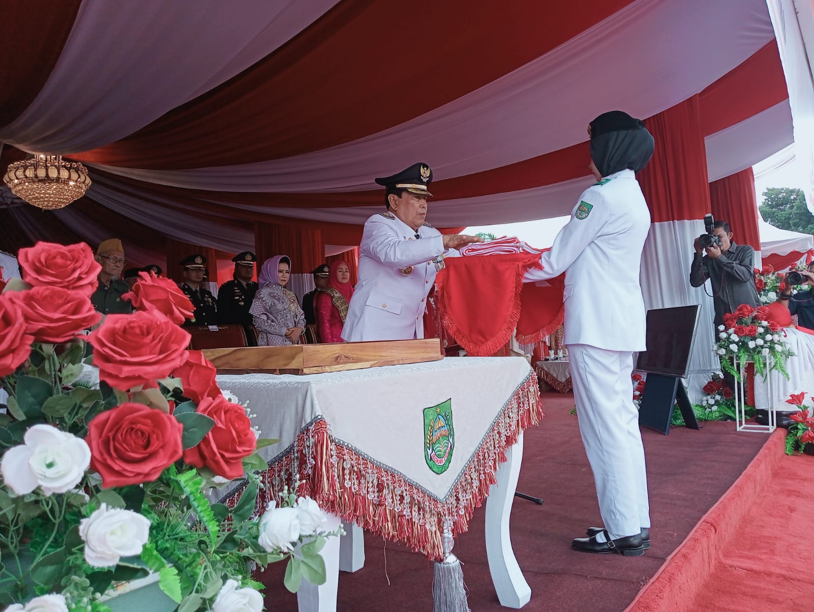 Upacara HUT RI Ke 79 Kab. Rohul, Berjalan Sukses