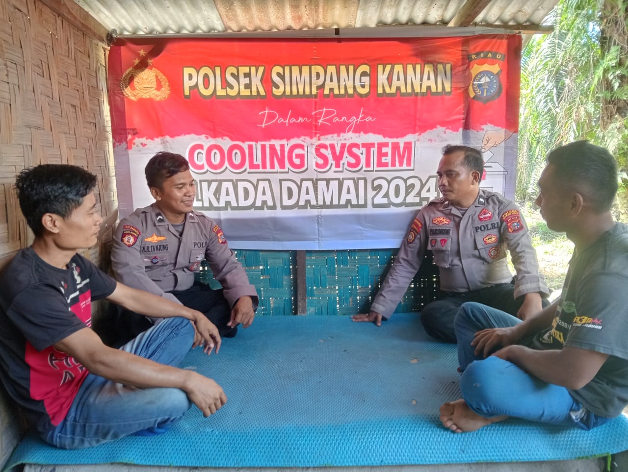 Kanit Samapta Polsek Simpang Kanan Ajak Masyarakat danTokoh Pemuda Ciptakan Kamtibmas