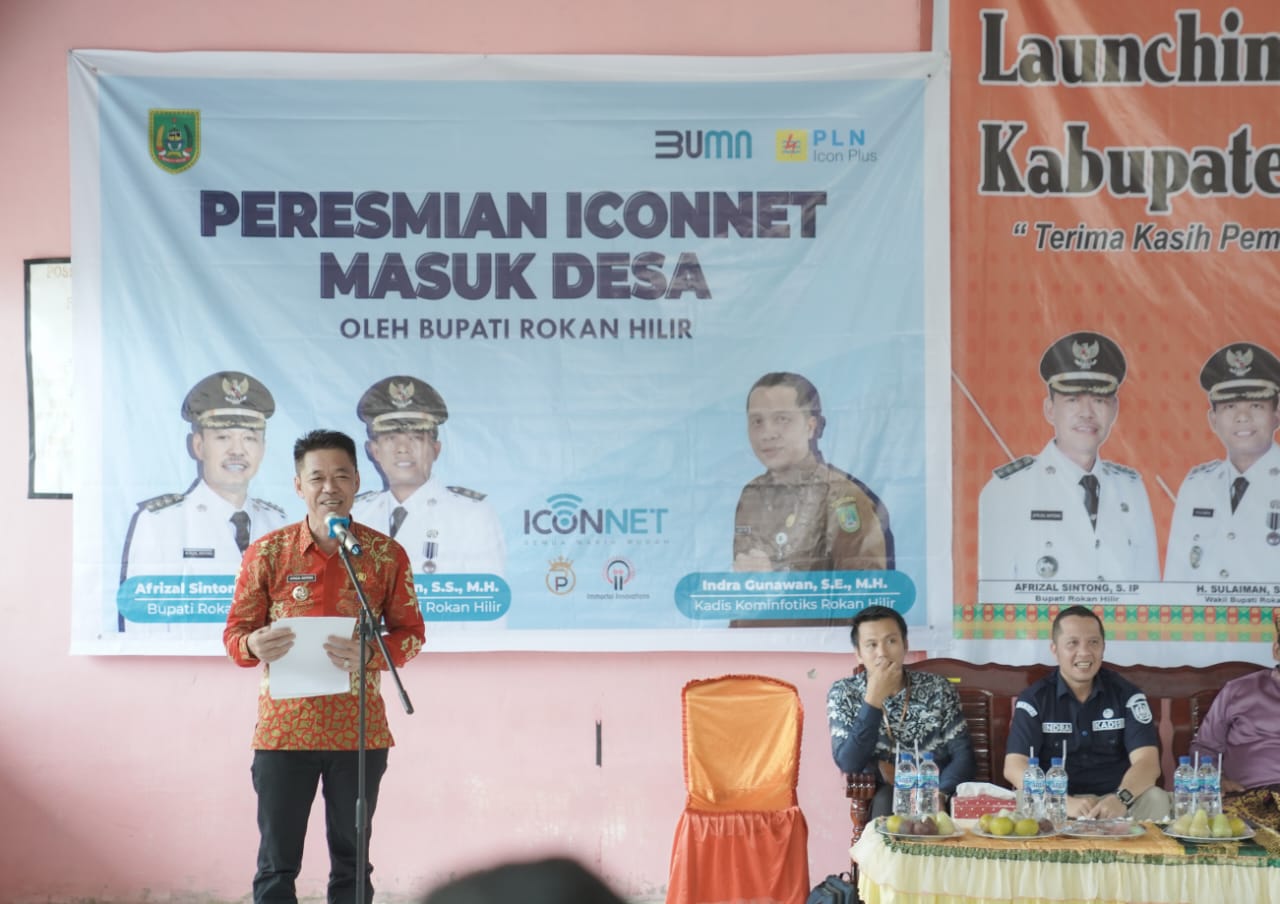 Bupati Rohil Resmi Launching Internet Murah