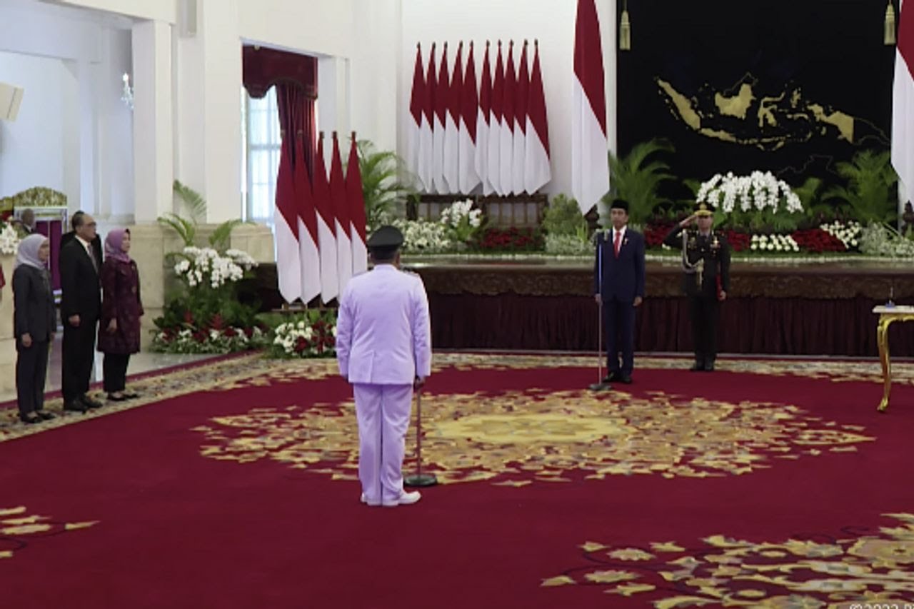 Presiden Jokowi Lantik Gubernur Riau Edy Natar Nasution