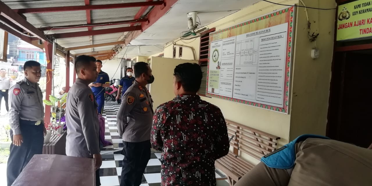Kapolres Rohul  lakukan  Monitoring di Makopolsek Ujungbatu