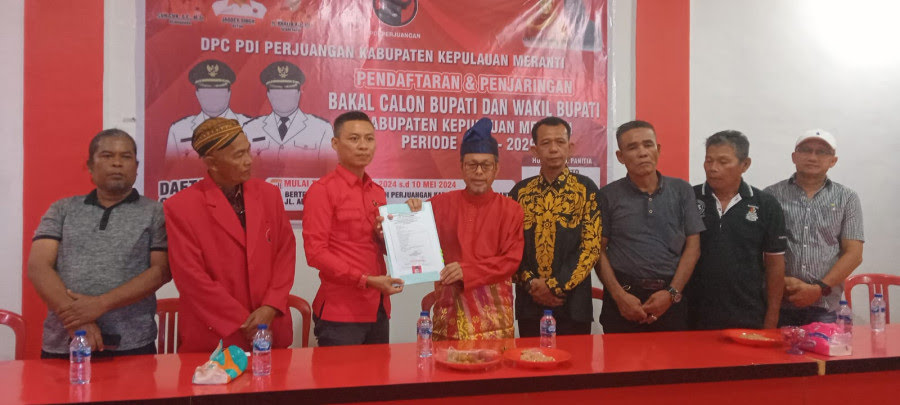 Pilkada Meranti, Drs.H.Masrul Kasmy, Msi Kembalikan Berkas 3 Partai Politik