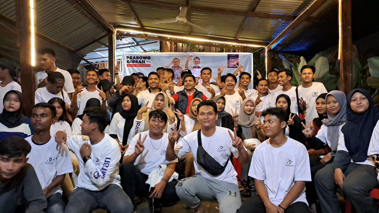 JarNas For Gibran Pelalawan Gelar Nobar Debat Calon Wakil Presiden 2024