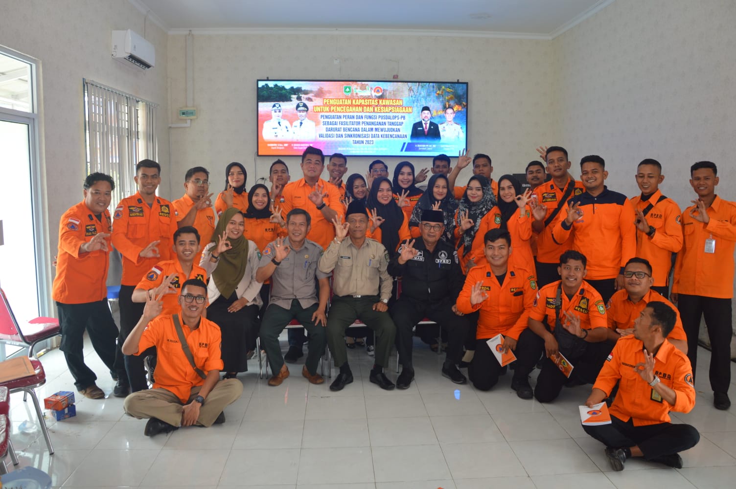 Penguatan Pusdalops PB BPBD Kabupaten Bengkalis Saat Penanggulangan Darurat Bencana