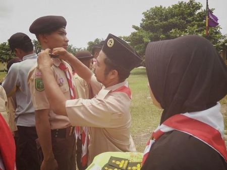 Gudep 03.057-03.058 SMA N 1 Kepenuhan Gelar Persami