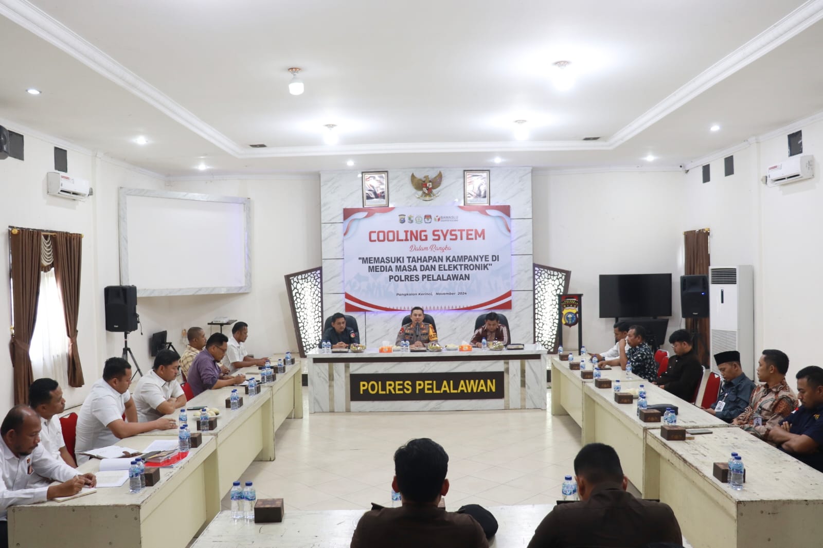 Pilkada Pelalawan 2024: Kapolres, KPU, Bawaslu, dan Paslon Kompak Jaga Ketertiban Kampanye