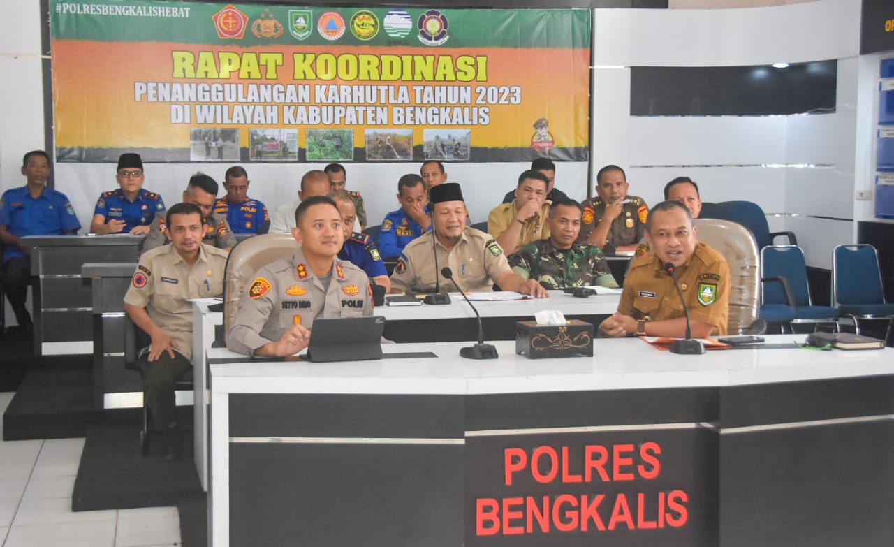 Wabup Ikuti Rakor di Polres Bengkalis