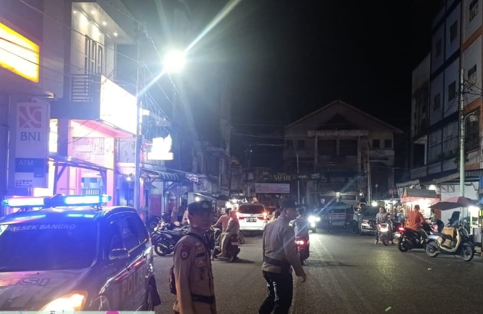 Polsek Bangko Tingkatkan Patroli Jelang Event Nasional Ritual Bakar Tongkang 2025