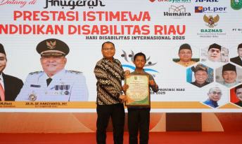 Pemprov Riau Puji Anugerah Disabilitas, Apresiasi Siswa, Organisasi dan Lembaga yang Peduli Disabilitas