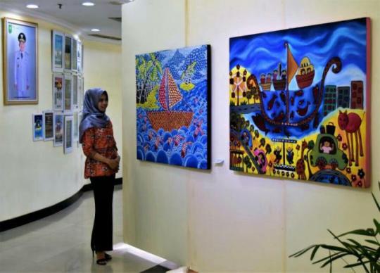 UPT Bandar Seni Raja Ali Haji Menggelar Pameran Seni Rupa