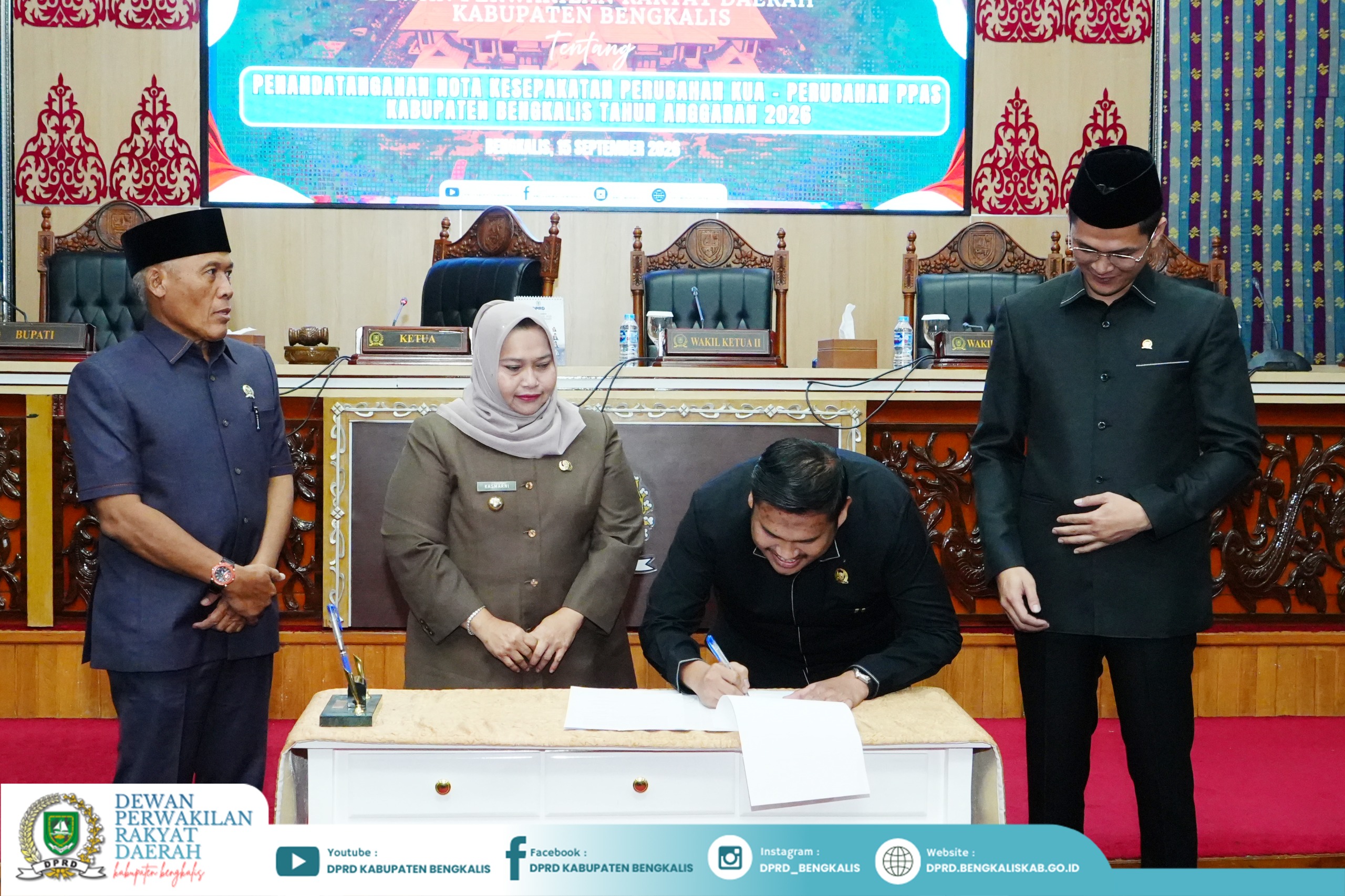 DPRD Bengkalis dan Pemkab Sepakati Perubahan KUA-PPAS APBD 2026