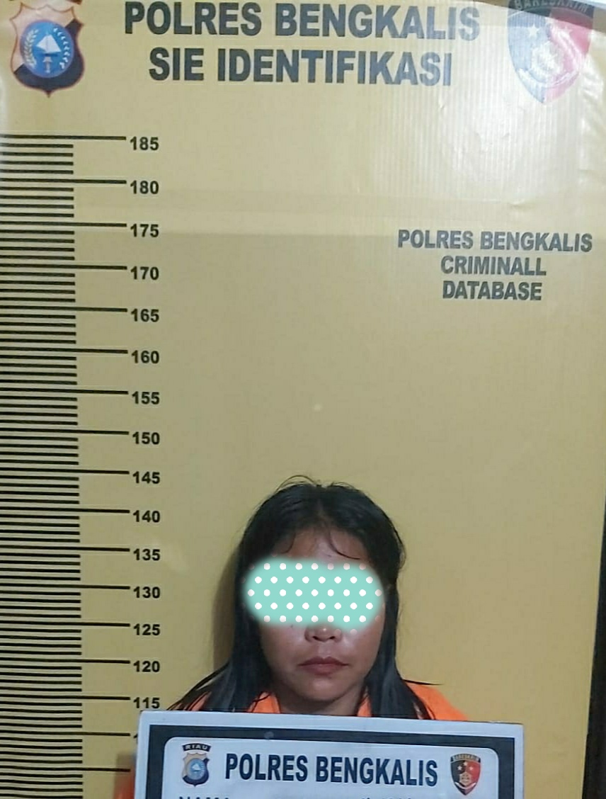 Diduga Edarkan Sabu, Perempuan  Diamankan Sat Narkoba Polres Bengkalis Beserta 17 Paket Sabu