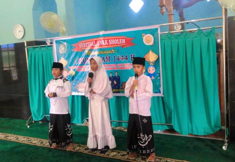 Mahasiswa KKN STAIN di Bantan Air Gelar Festival Anak Sholeh