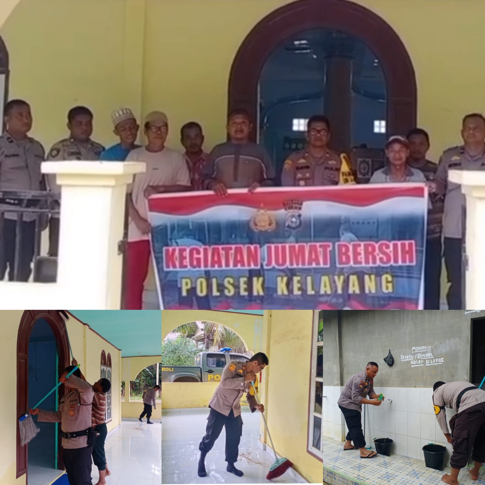 Polsek  Kelayang Juber Rumdah di  Mesjid Takwa Desa Rimba Seminai Kecamatan Rakit Kuli