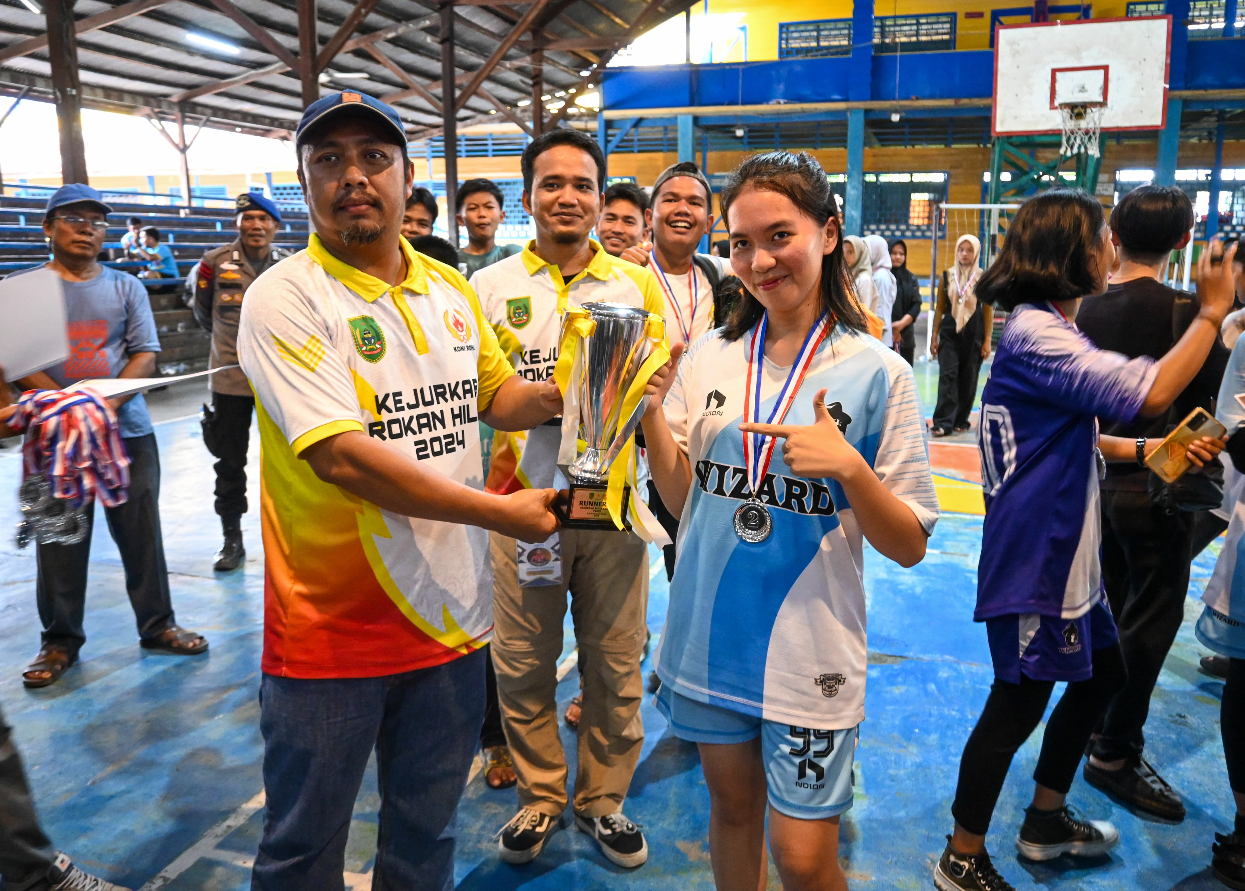 Berakhir Meriah, Turnamen Bola Tangan Kejurkab KONI Rohil 2024 Resmi Ditutup