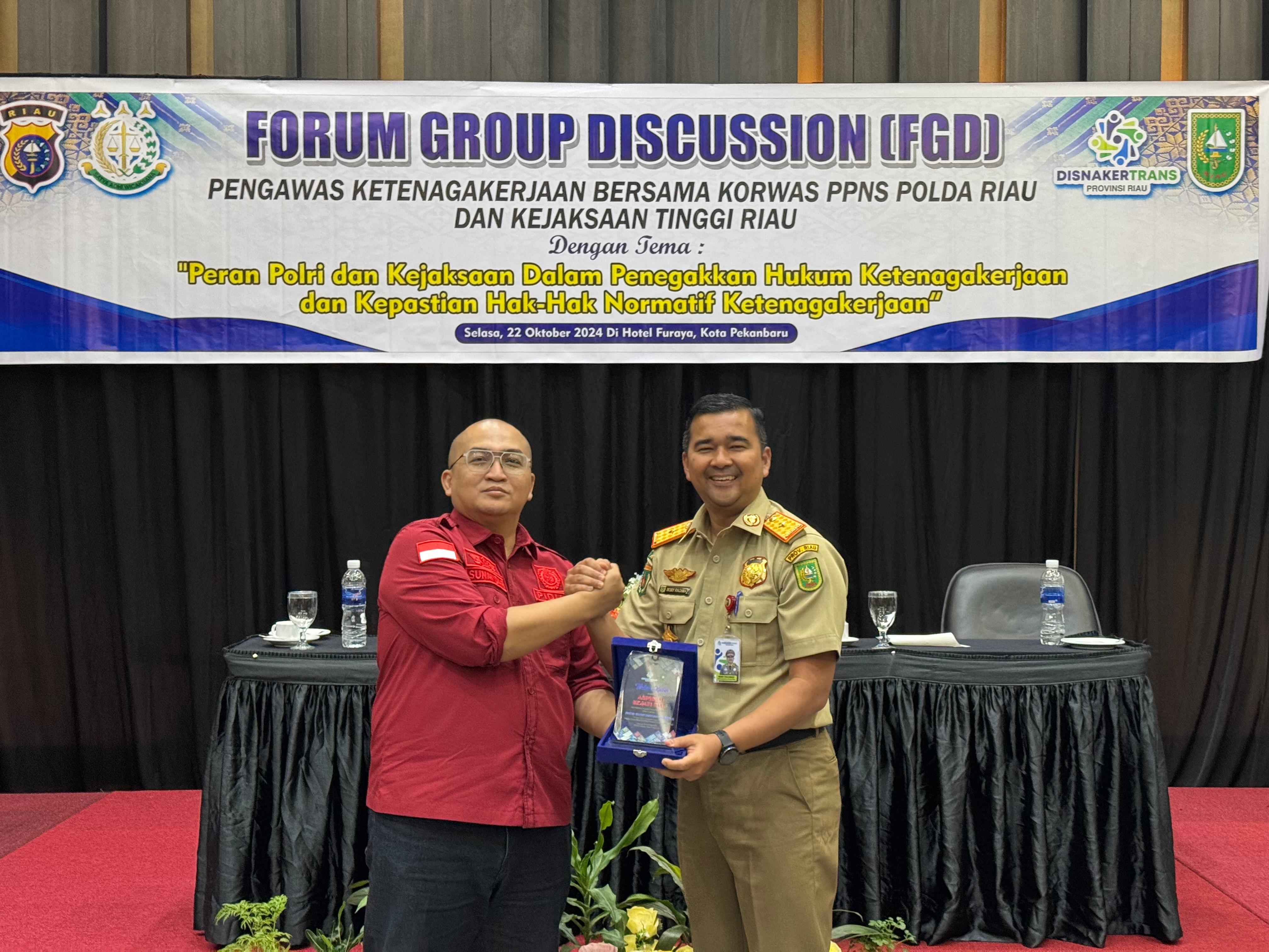 Pertama Disnakertrans Riau Luncurkan  Inovasi Program Diskusi Ketenagakerjaan