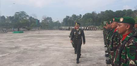  Upacara HUT ke-74 TNI di Makodim 0303 Bengkalis  Berlangsung Khidmat dan Lancar