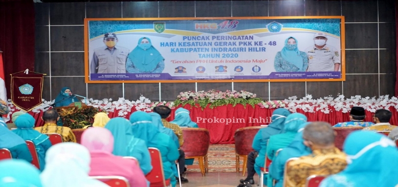 Puncak Peringatan HKG Ke-48, Bupati HM.Wardan Apresiasi Kinerja PKK Dalam Memutus Mata Rantai Penyebaran Covid-19