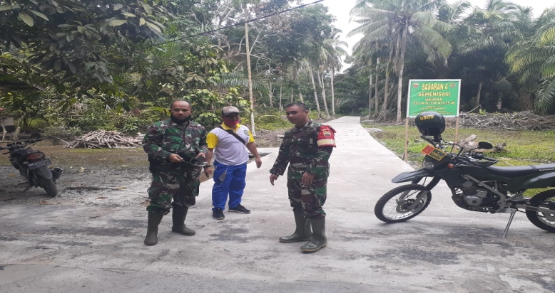 Danramil 07 Bukitbatu, TMMD KE-108 Menjadikan Hubungan Emosional dan Harmonis Dengan Masyarakt Desa