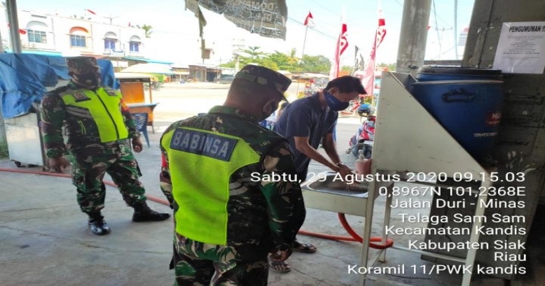 Anggota TNI Bersama Perusahaan PT CPI Memantau dan Pengamanan Jalur Pipa di Kelurahan Simpang Belutu