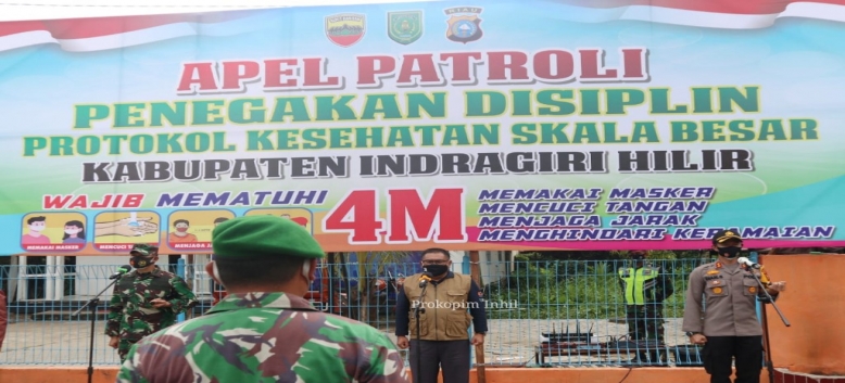 Pemkab Inhil Laksanakan Apel Patroli Berskala Besar