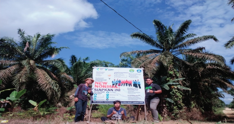 Mahasiswa Kukerta Unri Sosialisasi New Normal 
