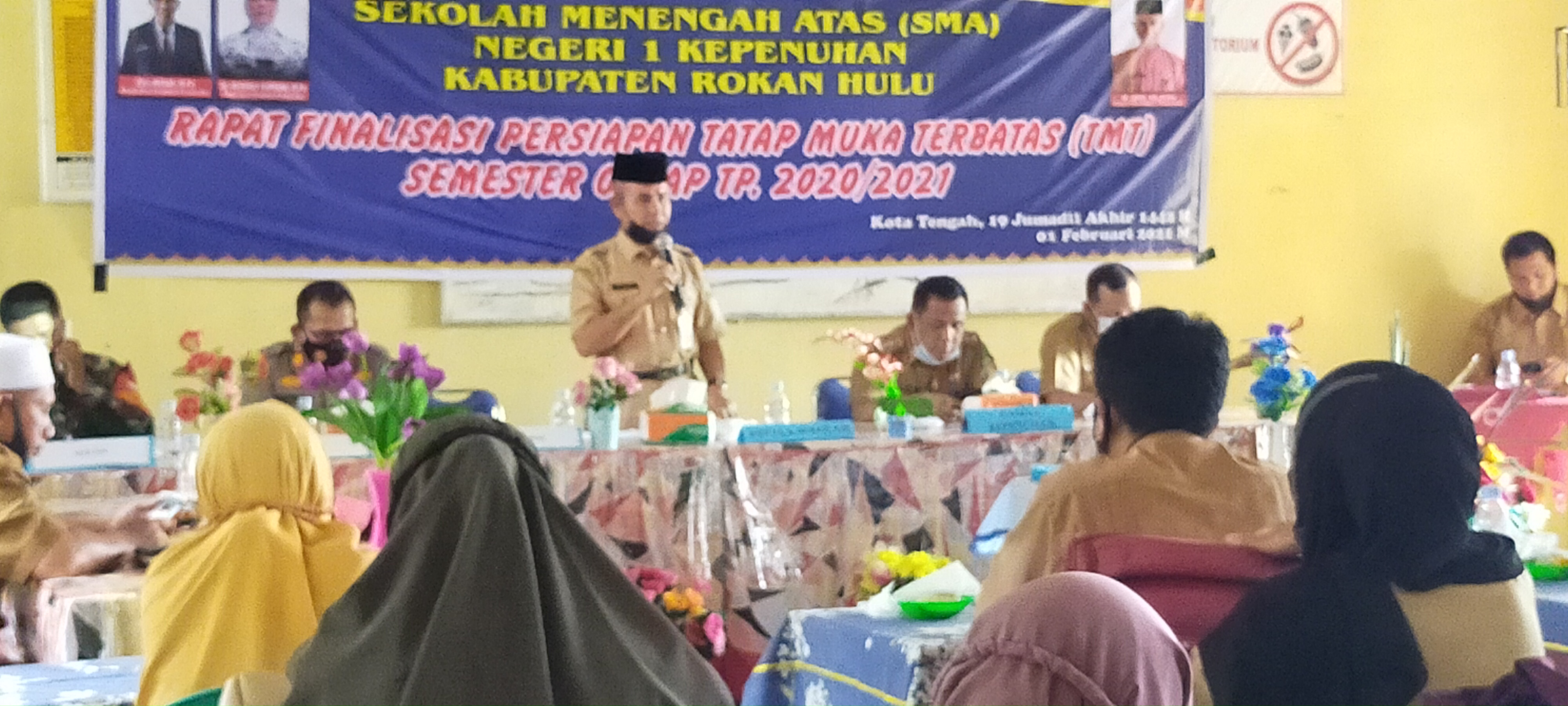 Rapat Finalisasi Belajar Tatap Muka di Pimpin Camat Kepenuhan