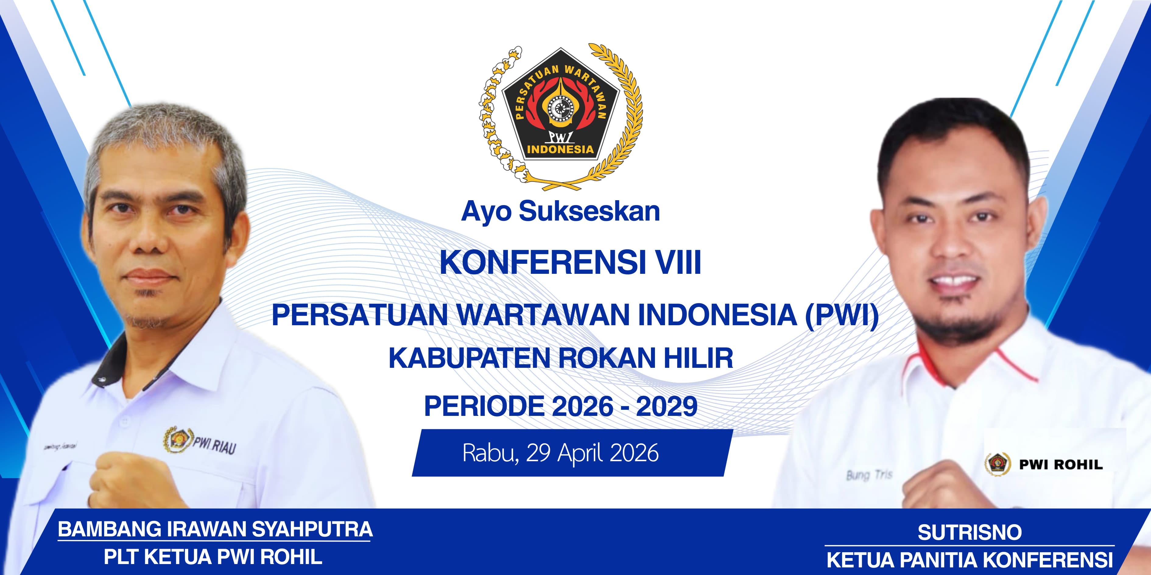 Panitia Konferkab PWI Rohil VIII Buka Pendaftaran Calon Ketua