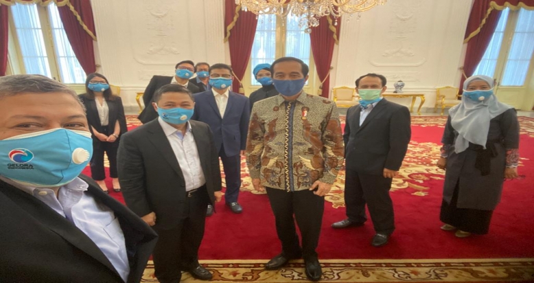 Bertemu Presiden Jokowi, Partai Gelora  Dukung Pemerintah Atasi Dampak Pandemi Covid-19
