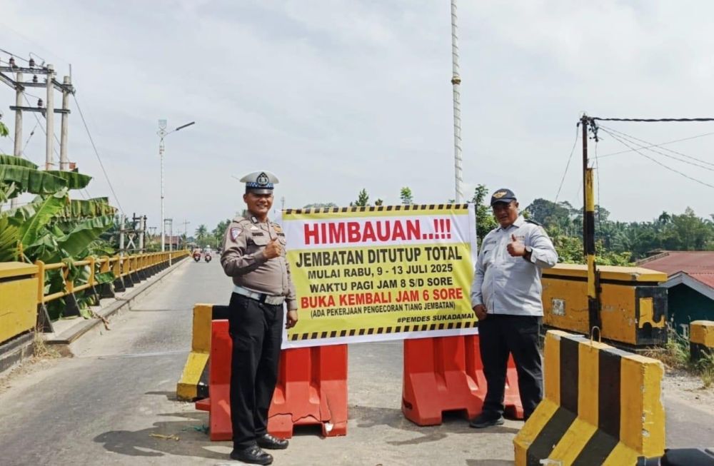 Jembatan Rokan Tutup Total, Anda Harus Lewat Ini
