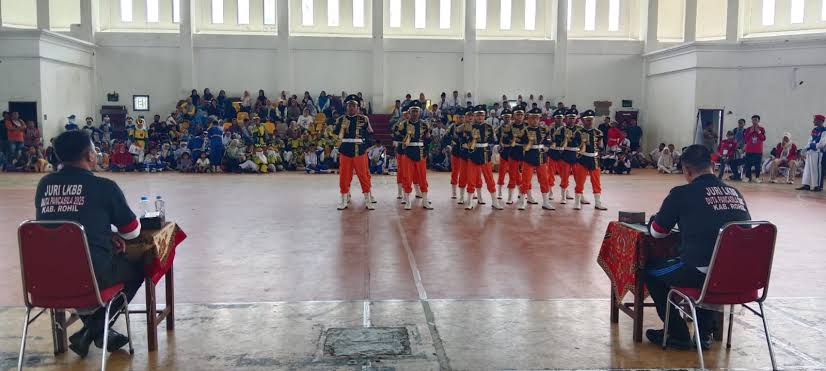 LKBB Duta Pancasila Rohil 2025: Semangat Nasionalisme Bergema di GOR Batu Enam