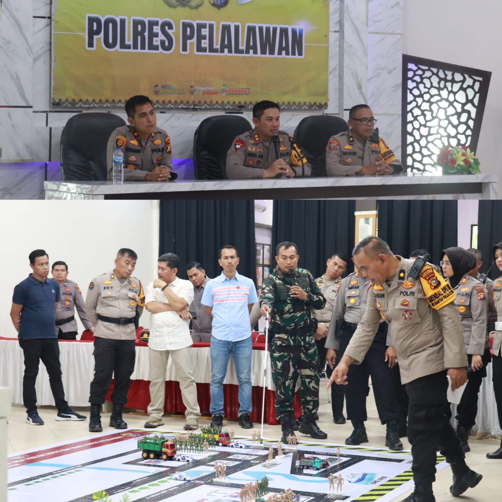 Simulasi Pengamanan Pilkada Pelalawan: Kapolres Pastikan Keamanan Pencabutan Nomor Urut Paslon 2024
