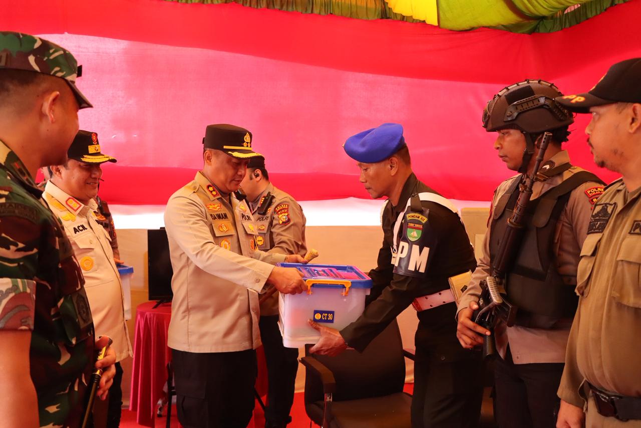 Forkopimda Rohil Gelar Patroli Pengamanan Natal di Wilayah Polsek Bangko