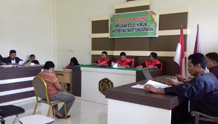 Mahasiswa FH- UPP Rohul Dibekali Materi Praktek Proses Persidangan